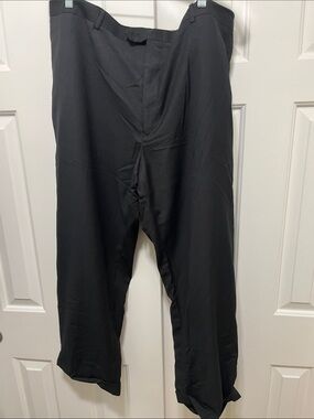 Men's Black Dress Trousers - Classic Straight Fit